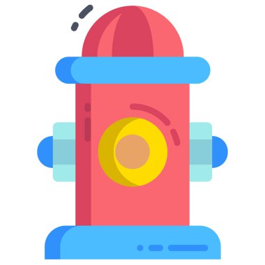 Yangın musluğu simgesinin vektör illüstrasyonu