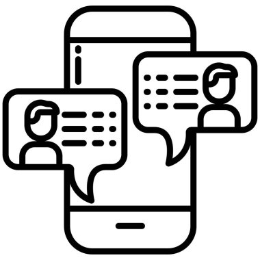  Cep telefonu web simgesi, vektör çizim