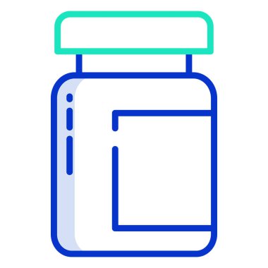 Kavanoz ikonu vektör illüstrasyonu