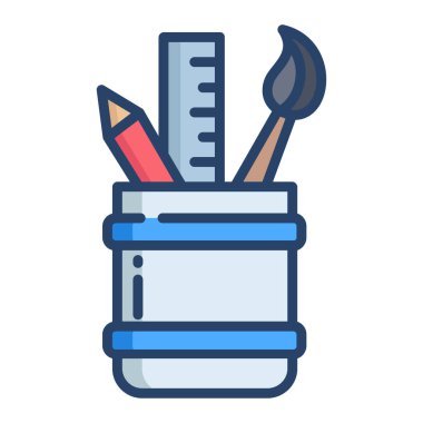 Basit vektör simgesi, durağan resimleme