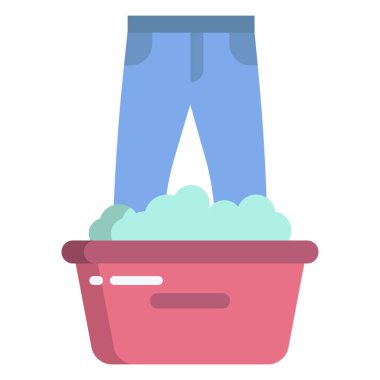 Giysi simge vektör çizim yıkama