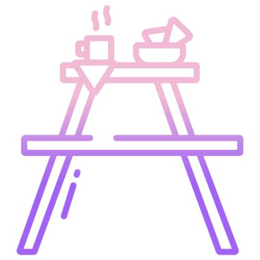 Piknik Tablosu vektör çizimi 