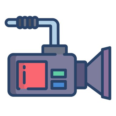 Kamera. Web simgesi basit illüstrasyon