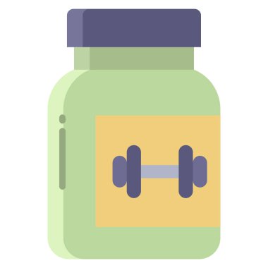 Protein. Web simgesi basit illüstrasyon