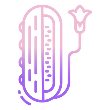 Salatalığın vektör simgesi beyaz arkaplanda izole edildi 