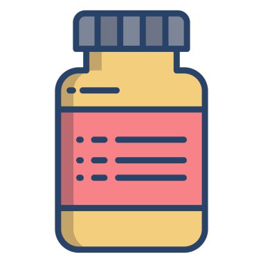 Şişe. Web simgesi basit illüstrasyon