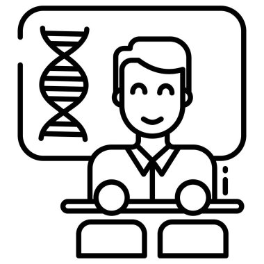 DNA simgesi vektör illüstrasyonu