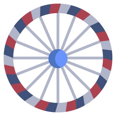 Tekerlek simgesi. düz dizayn biçimi 10