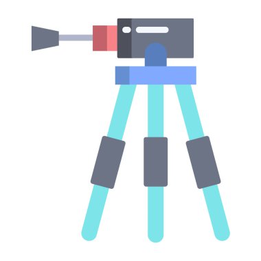 Tripod web simgesi basit vektör illüstrasyonu
