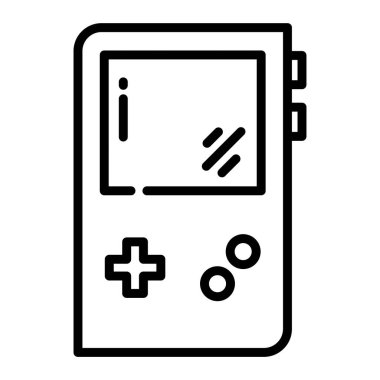 oyun konsolu simgesi, vektör illüstrasyonu