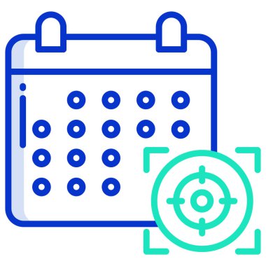 Randevu. Web simgesi basit illüstrasyon