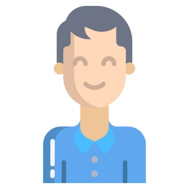 Adamım. Web simgesi basit illüstrasyon