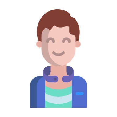 Saç stili tasarımı olan adam, vektör illüstrasyon eps10 grafiği