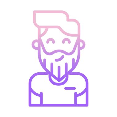 avatar simgesi web vektör çizimi