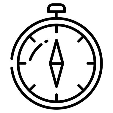 Pusula. Web simgesi basit illüstrasyon 