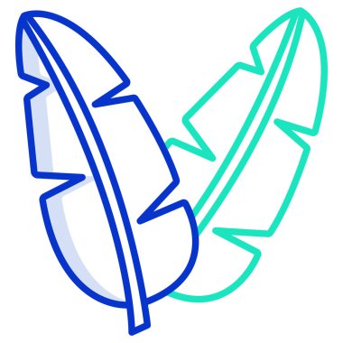 Yaprak simgesi, vektör illüstrasyonu