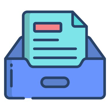 Gelen posta simgesi, vektör illüstrasyonu