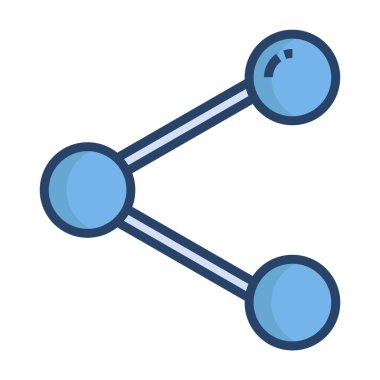 paylaşım ağ simgesi vektör illüstrasyonu