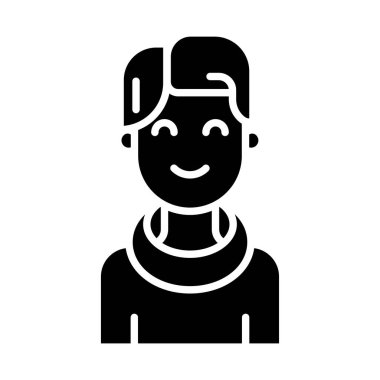 Man avatar simgesi vektör illüstrasyonu