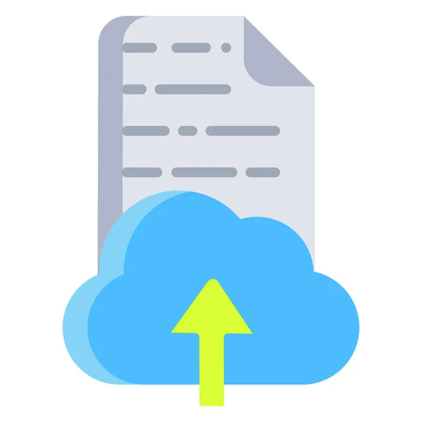 Computación Nube Diseño Simple — Archivo Imágenes Vectoriales