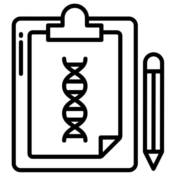 Analisi Del Dna Semplice Illustrazione — Vettoriale Stock