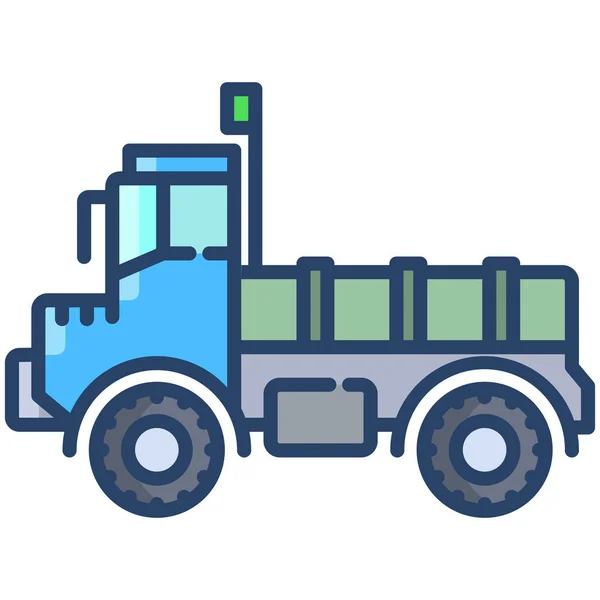 Camión Icono Web Ilustración Simple — Vector de stock