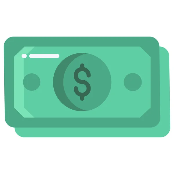 Dinero Icono Web Ilustración Simple — Archivo Imágenes Vectoriales