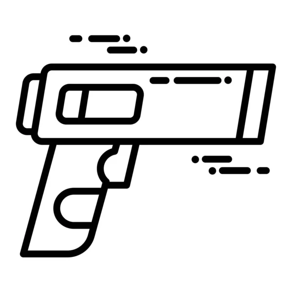 流行风格的枪枝图标隔离背景 — 图库矢量图片