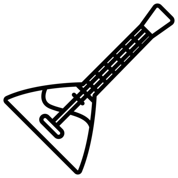 Icono Vector Simple Ilustración Balalaika — Archivo Imágenes Vectoriales