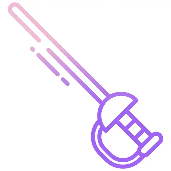 Épée Icône Simple Illustration Vectorielle — Image vectorielle