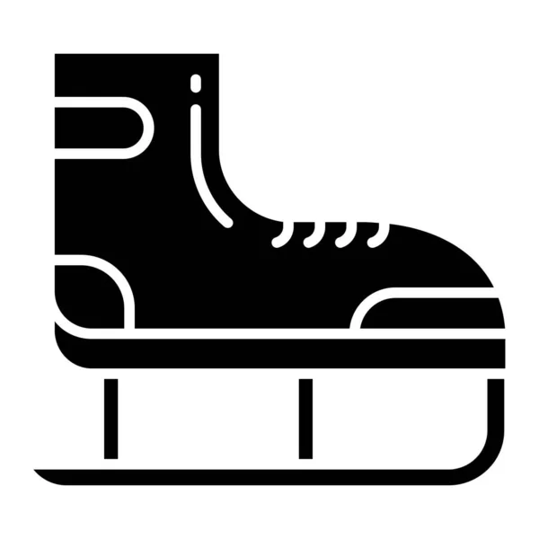 Icône Vectorielle Simple Illustration Skate — Image vectorielle