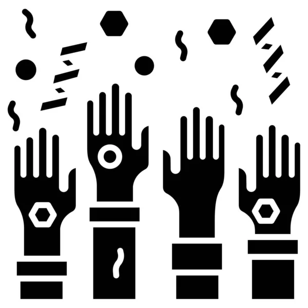 Рука Знаком Остановки — стоковый вектор