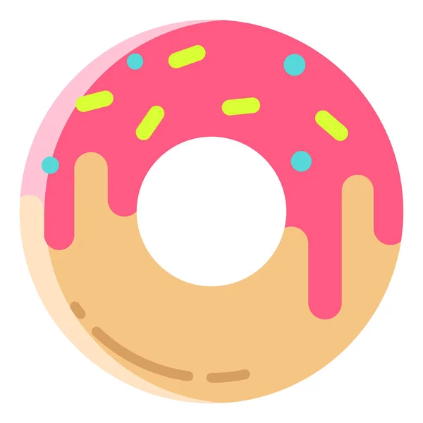 Donut Web Icoon Vector Illustratie — Stockvector