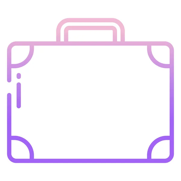 Simple Vector Suitcase Icon White Background — Stock Vector