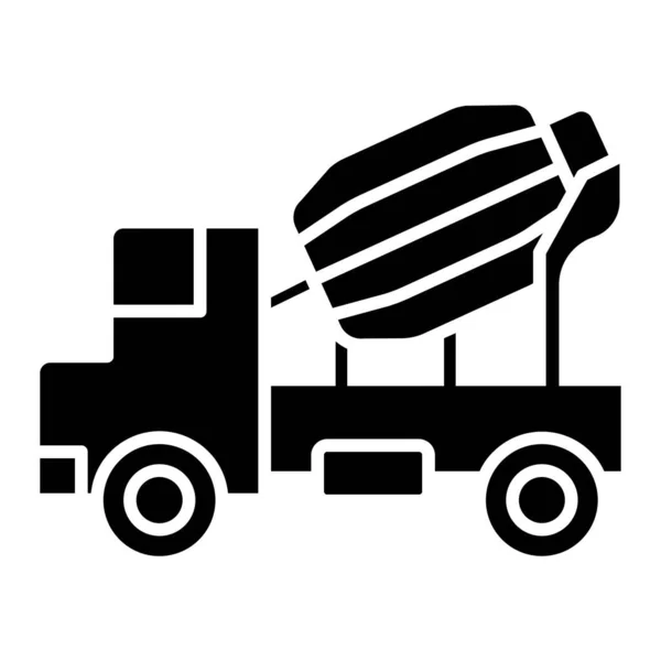 Concrete Mixer Icon Vector Illustration — Stock Vector