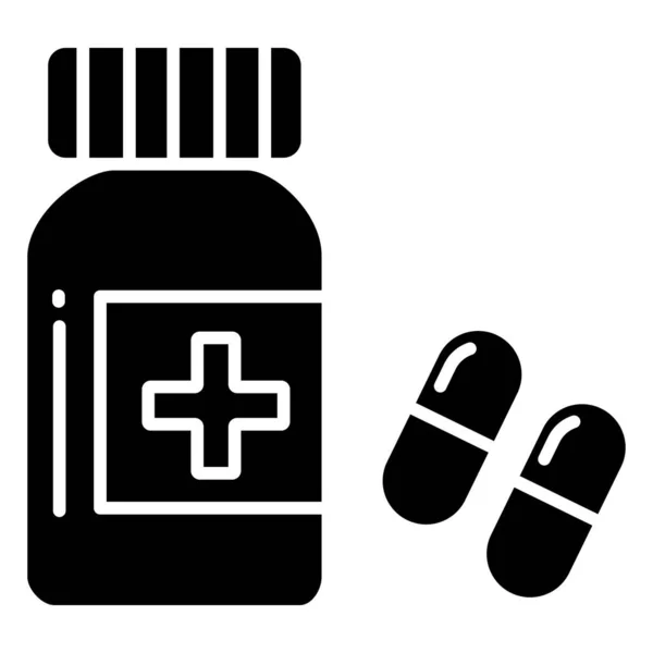 Ikona Opieki Medycznej Zdrowotnej — Wektor stockowy