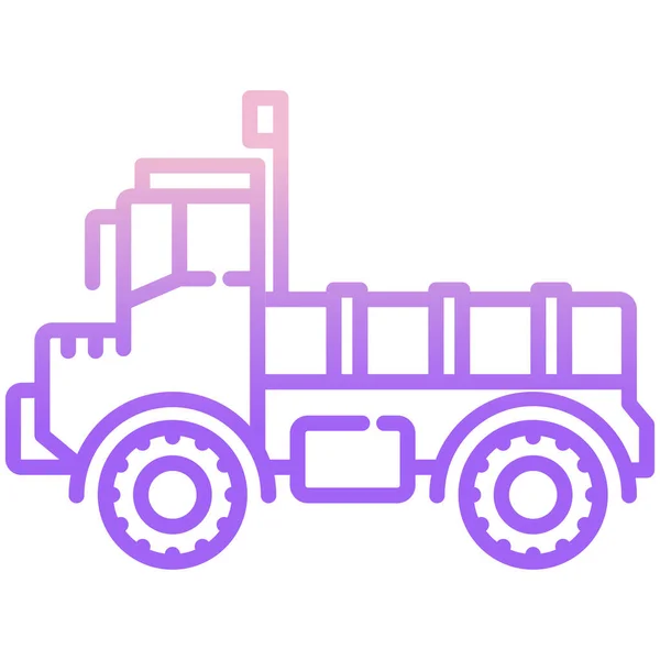 Truck Web Icon Simple Illustration — Stock Vector