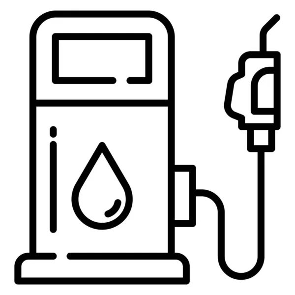 Posto Gasolina Vector Ilustração Fundo —  Vetores de Stock