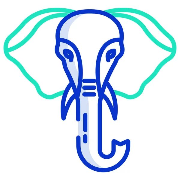 Иконка Слона Векторная Иллюстрация — стоковый вектор