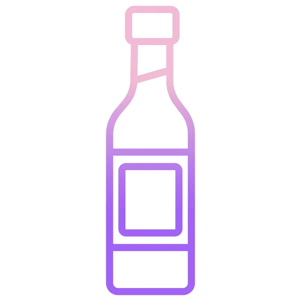 Ícone Web Vodka Ilustração Vetorial Simples — Vetor de Stock