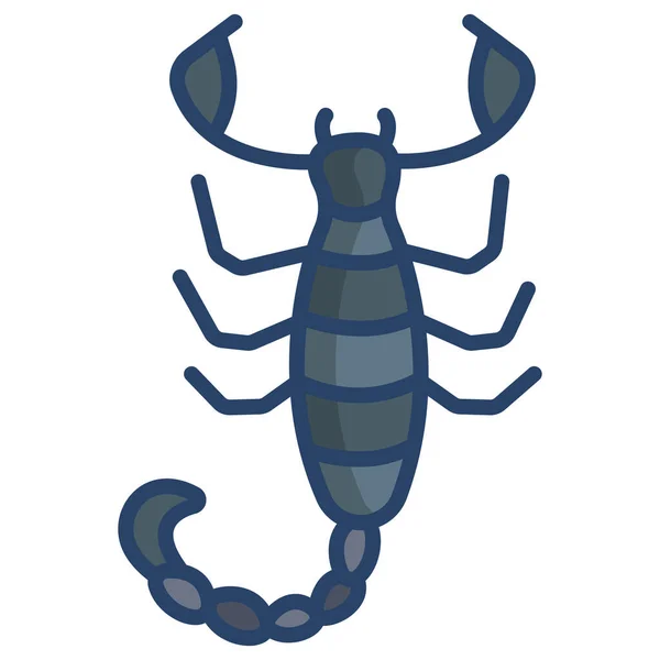 Απλό Διανυσματικό Εικονίδιο Απεικόνιση Του Scorpion — Διανυσματικό Αρχείο