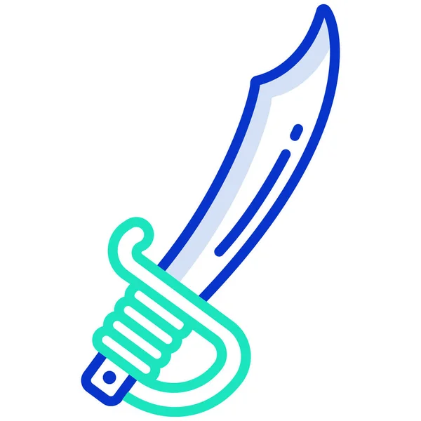 Machete Icono Web Diseño Simple — Archivo Imágenes Vectoriales