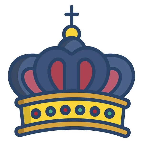 Crown Web Ikona Ilustracja Wektorowa — Wektor stockowy