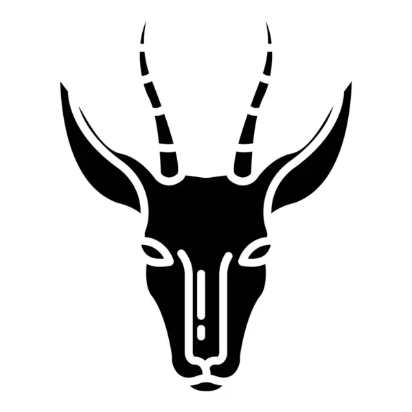 Semplice Icona Vettoriale Illustrazione Springbok — Vettoriale Stock