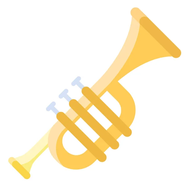 Trumpet Simple Icon Vector Illustration — Stock Vector