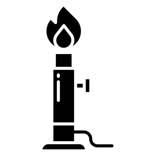 Icône Brûleur Gaz Illustration Simple Des Icônes Vectorielles Torche Pour — Image vectorielle