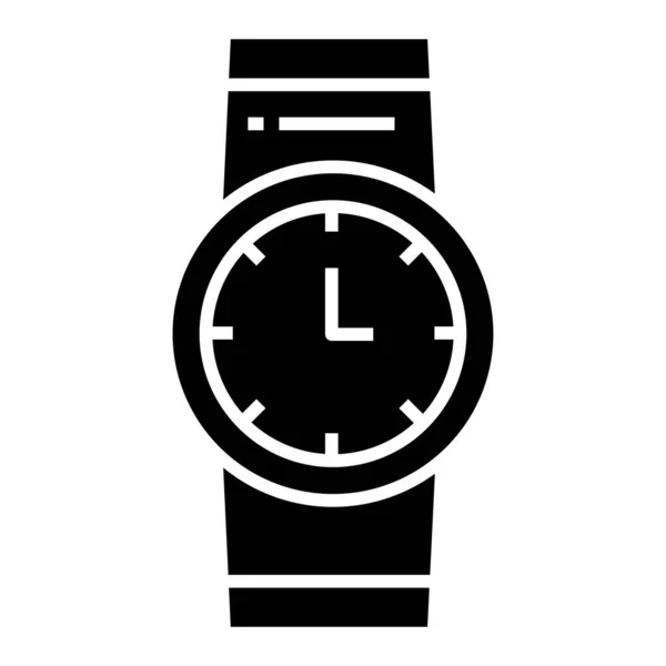 Reloj Pulsera Icono Web Ilustración Simple — Vector de stock