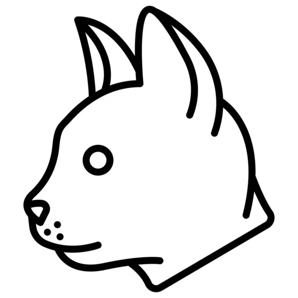 Cat Web Icon Simple Illustration — Stock Vector