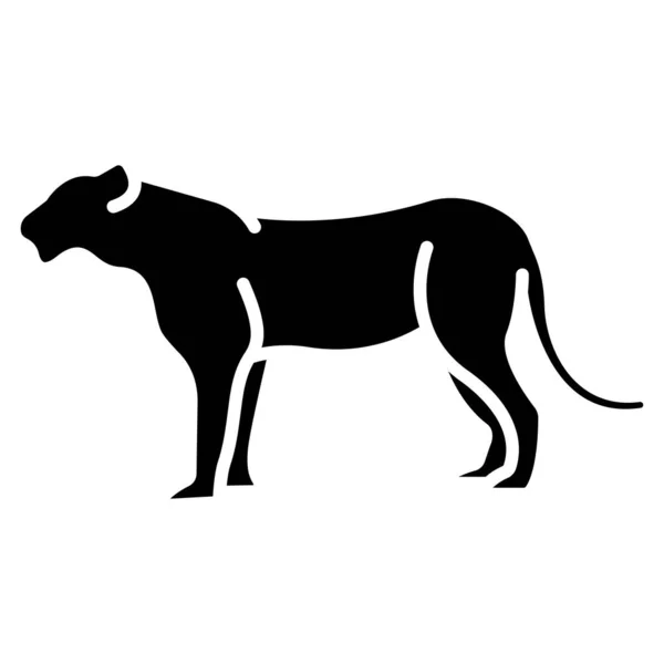 トラ動物の単純なベクトル図 — ストックベクタ
