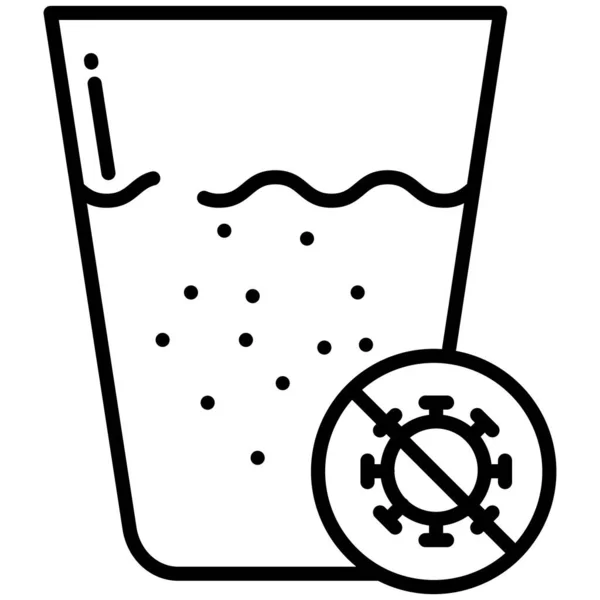 Vector Web Line Icono Una Taza Cerveza — Archivo Imágenes Vectoriales